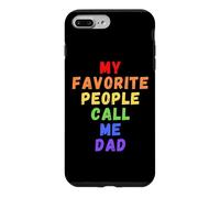 Mes Personnes préférées m'appellent Papa Men Man Funny Rainbow Daddy Coque pour iPhone 7 Plus/8 Plus