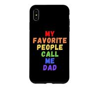 Mes Personnes préférées m'appellent Papa Men Man Funny Rainbow Daddy Coque pour iPhone XS Max