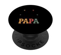 Mes Personnes préférées m'appellent Papa Retro Groovy Grandfather PopSockets PopGrip Adhésif