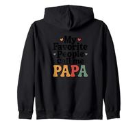 Mes Personnes préférées m'appellent Papa Retro Groovy Grandfather Sweat à Capuche