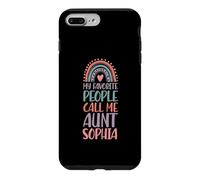 Mes Personnes préférées m'appellent Tante Sophia Prénom Tante Coque pour iPhone 7 Plus/8 Plus