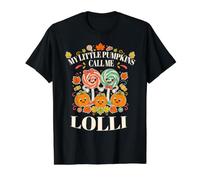 Mes Petites citrouilles m'appellent Lolli et Pop Fall Grands-Parents T-Shirt Graphique avec Valeur