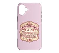 Mes Petites-Filles sont Mon problème préféré. Grand-mère, Mamie, Fun Coque pour iPhone 16 Plus
