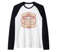 Mes Petites-Filles sont Mon problème préféré. Grand-mère, Mamie, Fun Manche Raglan
