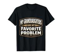 Mes Petites-Filles sont Mon problème préféré Grand-père drôle T-Shirt Graphique avec Valeur