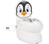 Mes petites toilettes Pingouin avec son de chasse d'eau et support de papier toilette