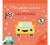 Collectif – Mes petites voitures à colorier sans dépasser – Contours en relief pailletés – Broché