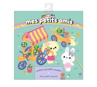 Mes petits amis - Mes cartes à gratter Mon petit marché - pochette avec accessoires