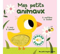 Mes petits animaux 5 sons à écouter, 5 matières à toucher - Marion Billet - Gallimard jeunesse - cartonné - Album éveil dès la naissance