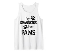 Mes petits-enfants ont des pattes, un chien drôle, un chat, une grand-mère, une grand-mère Débardeur
