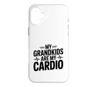 Mes Petits-Enfants sont Mon Cardio Amusant pour Les Grands-Parents Coque pour iPhone 16 Plus