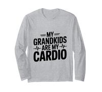 Mes Petits-Enfants sont Mon Cardio Amusant pour Les Grands-Parents Manche Longue