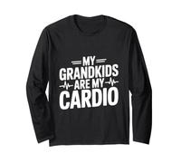 Mes Petits-Enfants sont Mon Cardio Amusant pour Les Grands-Parents Manche Longue