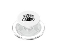 Mes Petits-Enfants sont Mon Cardio Amusant pour Les Grands-Parents PopSockets PopGrip pour MagSafe