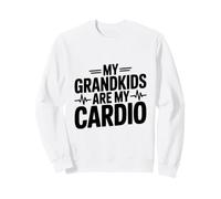 Mes Petits-Enfants sont Mon Cardio Amusant pour Les Grands-Parents Sweatshirt