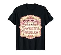 Mes Petits-Fils sont Mon problème préféré. Grand-mère, Grand-mère, Amusement T-Shirt Graphique avec Valeur
