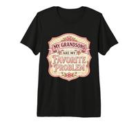 Mes Petits-Fils sont Mon problème préféré. Grand-mère, Grand-mère, Amusement T-Shirt Haut de Gamme