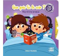 Mes petits rituels - Que fais-tu le soir ? - Livre avec roues et fenêtres - Apprentissage - Autonomie - Dès 3 ans