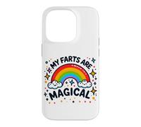 Mes Pets sont Magiques, drôles, embarrassants, Arc-en-Ciel coloré Coque pour iPhone 14 Pro