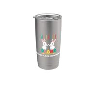 Mes plans de Pâques sont tous sur les lapins Choc'late Gobelet isotherme en acier inoxydable double paroi