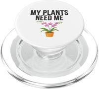 Mes Plantes Ont Besoin de Moi, esthétique pour Les Amoureux des Plantes PopSockets PopGrip pour MagSafe