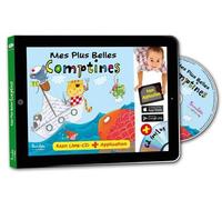 Mes plus belles Comptines 1 livre + 1 CD + Application - Collectif - Formulette Production - Livre CD - Album éveil dès la naissance CD