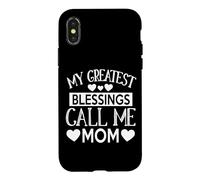 Mes Plus Grandes bénédictions Appelle-Moi Maman - Une mère Merveilleuse Coque pour iPhone X/XS