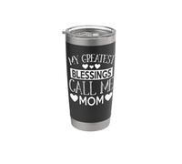 Mes plus grandes bénédictions Appelle-moi maman - Une mère merveilleuse Gobelet isotherme en acier inoxydable double paroi