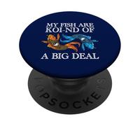 Mes Poissons sont Les Koi-ND d'un Gardien de carpes koï Amusant PopSockets PopGrip Adhésif
