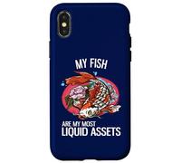 Mes Poissons sont Mes Actifs Les Plus liquides - Funny Investing Coque pour iPhone X/XS