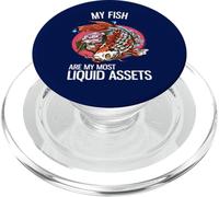 Mes Poissons sont Mes Actifs Les Plus liquides - Funny Investing PopSockets PopGrip pour MagSafe