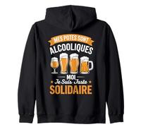 Mes Potes sont Alcooliques Beauf Bière Drôle Alcool Humour Sweat à Capuche