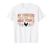Mes Poulets en savent Plus Que la Plupart des Gens T-Shirt Graphique avec Valeur