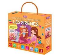Sassi Junior – Coffret Mes premières activités Les sirènes – Livret, stickers, stylo décalquage