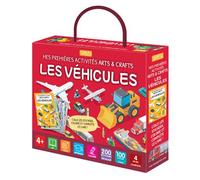 Mes premières activités arts & crafts. Les véhicules Colle les stickers, colorie et complète le livre ! - Irena Trevisan - Sassi - Coffret - Document jeunesse