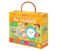 Mes premières activités arts & crafts. Ma journée: Colle les stickers, colorie et complète le livre !