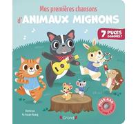 Mes premières chansons d'animaux mignons - Livre sonore et d'éveil avec 7 puces sonores + 2 piles AAA - Bébé dès 6 mois