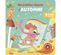 Grund Livre sonore d'éveil Mes premières chansons d'automne 7 puces sonores 2 piles AAA Dès 6 mois