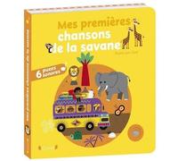 Gwé – Mes premières chansons de la savane – Livre sonore d'éveil avec 6 puces sonores – Cartonné