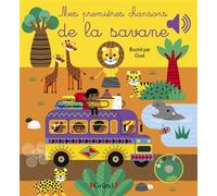 Gwé – Mes premières chansons de la savane – Livre sonore et d'éveil avec 6 puces sonores – Relié