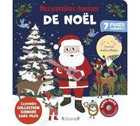 Mes premières chansons de Noël NE Livre sonore et d'éveil avec prise USB-C Bébé dès 6 mois