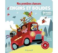 Mes premières chansons d'engins et bolides - Livre sonore et d'éveil avec 7 puces sonores + 2 piles AAA - transports - Bébé dès 6 mois