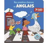 Mes premières chansons en anglais - Livre sonore et d'éveil avec 7 puces sonores + 2 piles AAA - Bébé dès 6 mois
