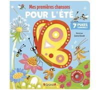 Mes premières chansons pour l'été Livre sonore et d'éveil avec 7 puces sonores et piles AAA Bébé dès 6 mois