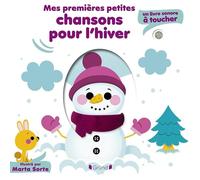 Mes premières chansons pour l'hiver - Livre sonore et éveil avec 5 puces sonores et 5 matières à toucher - Bébé dès 6 mois
