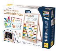 Mes premieres compétences chevalet - Jeu Montessori - MONTESSORI - Tableau Double Face, Lettres et Chiffres Magnétiques