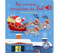 Mes premières comptines de Noël – Livre sonore avec 6 puces – Dès 1 an
