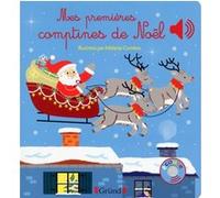 Mes premières comptines de Noël – Livre sonore avec 6 puces – Dès 1 an