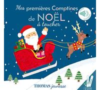 Mes premières comptines de Noël: Livre sonore bébé à toucher dès 6 mois avec grandes piles AAA alcalines incluses