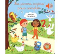Mes premières comptines pour compter - Livre sonore avec 6 puces - Bébé dès 6 mois